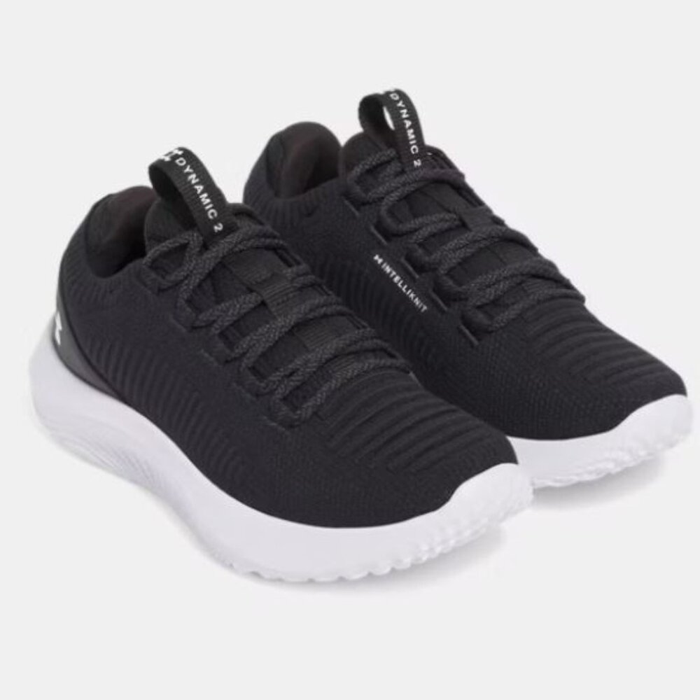 Under Armour "UA W Flow Dynamic" Black and White Sneakers (women's sz 7)